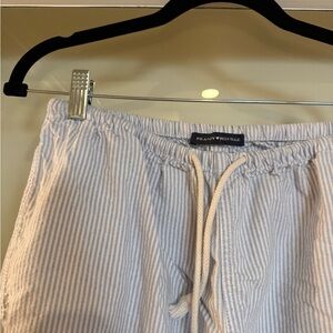 Brandy Melville Light Blue Stripe Linen Pants